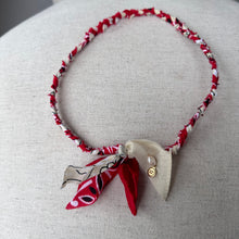  Bandana Necklace - Red white