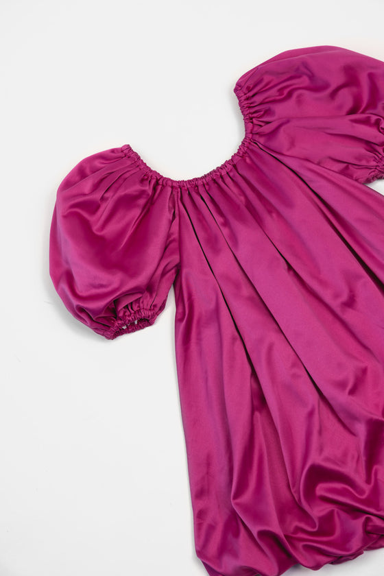 Ballon dress – Satin Pink