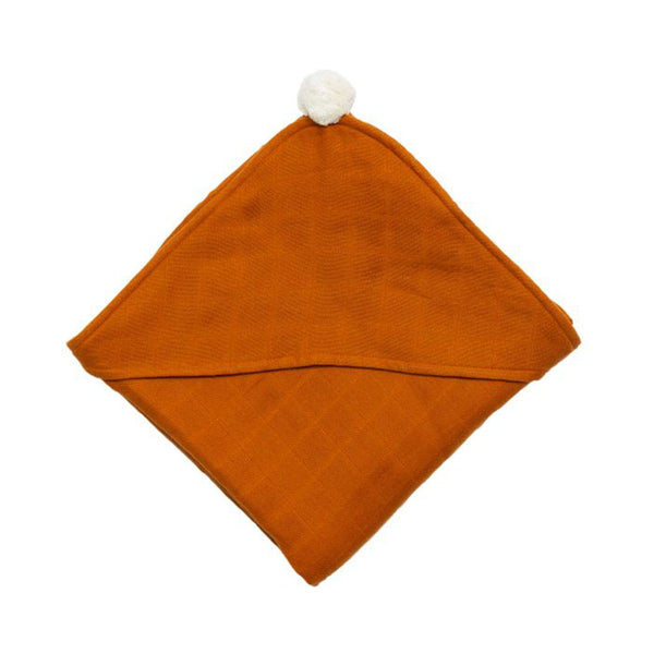 Hooded Towel Pom - Sugar Almond