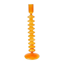  Candle Holder Glass - Orange